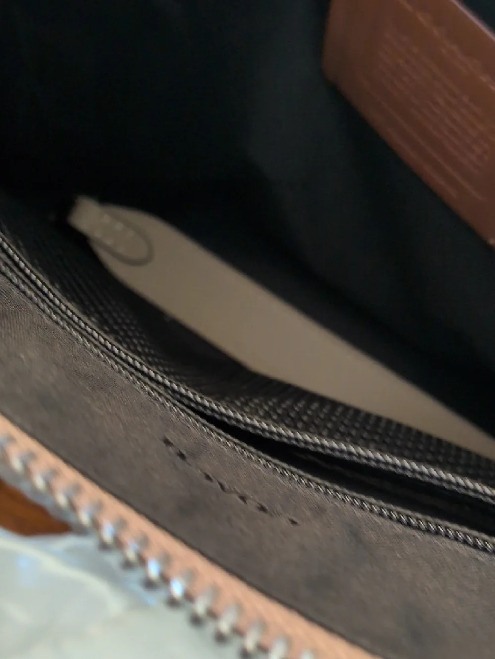 Coach‎ Gotham Stone Gunmetal Folio Leather Briefcase
